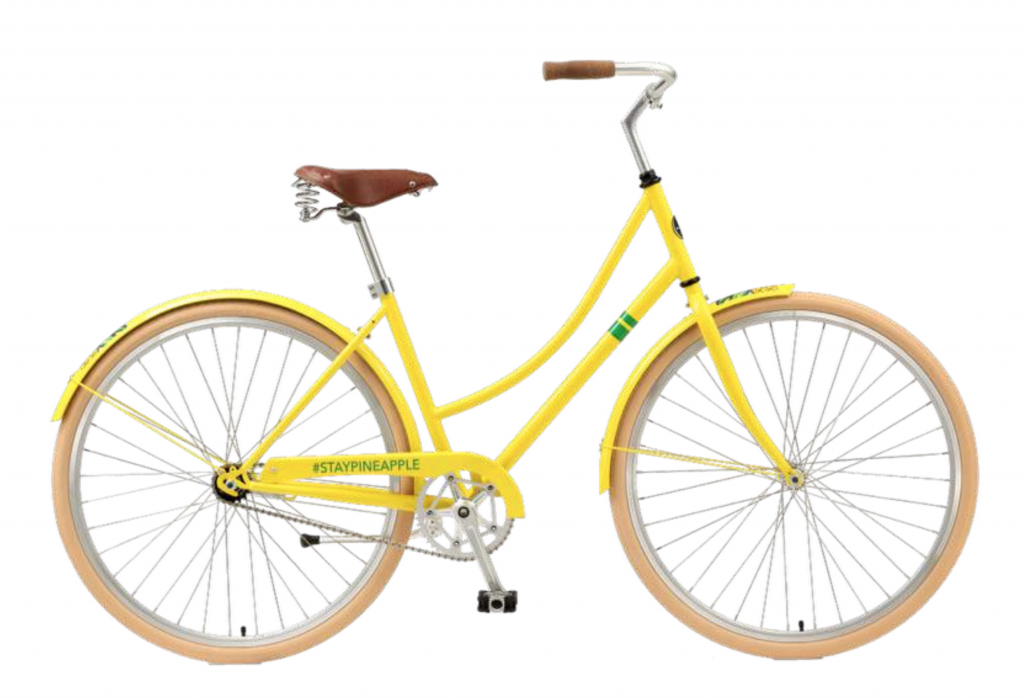 Custom branded bikes for business. Corporate dutch step thru bike