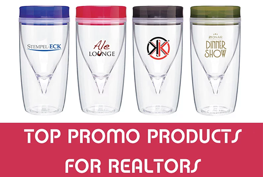 Top Promo Products Illustration with 4 glasses