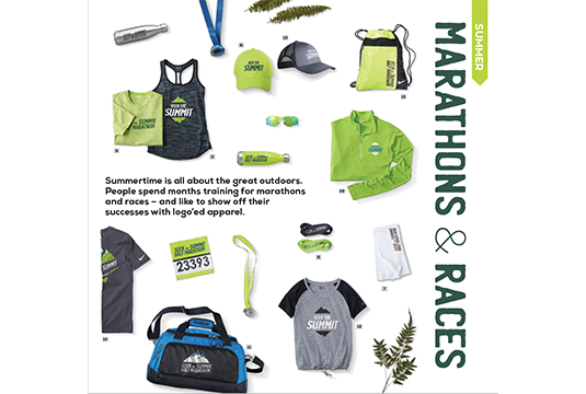 Promo piece for Marathon and Races Gear