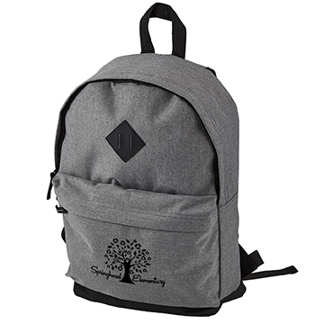 polyester heather backpack