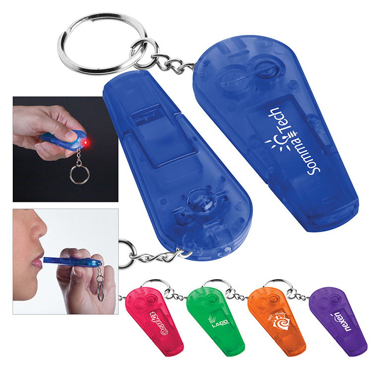 Whistle and light combined to be a great tool to be carried with your keys