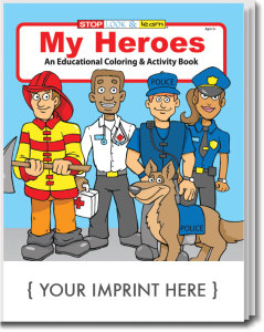 Custom printed coloring books