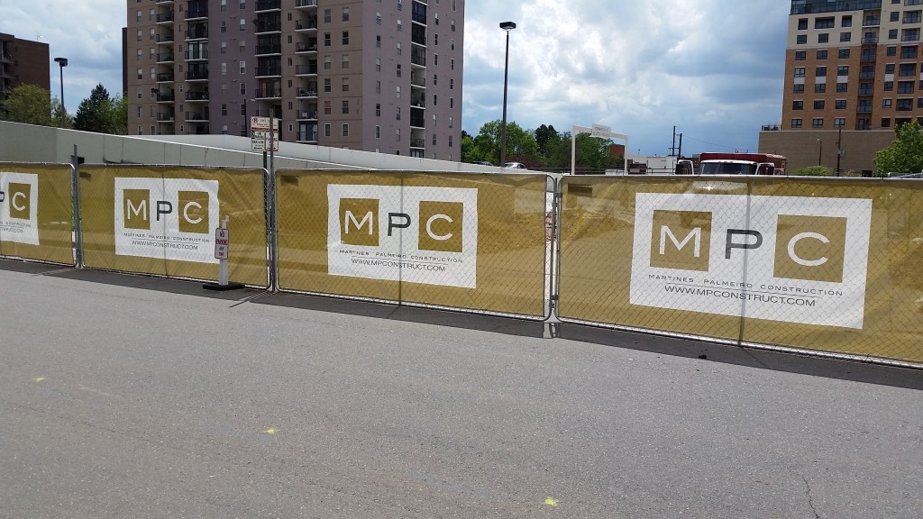 mesh banner construction site