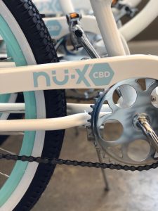 Nu-x CBD Logo on Bike