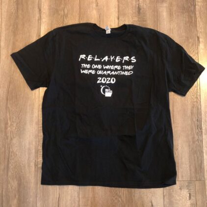 relay for life black fundraising shirt