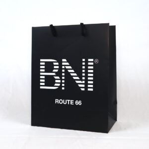 matte eurotote paper bag with foil imprint