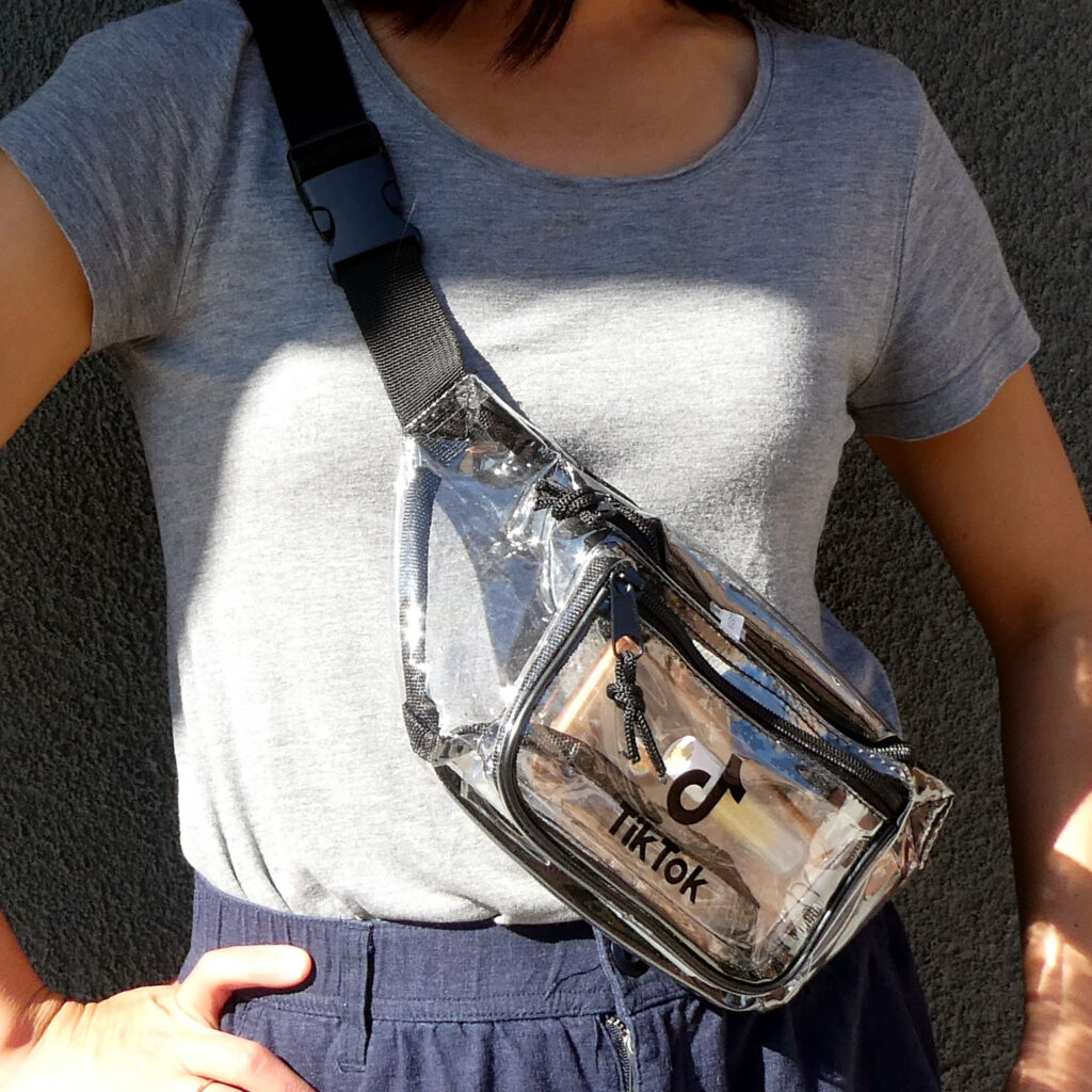 Vinyl Clear Fanny Pack with Custom Logo