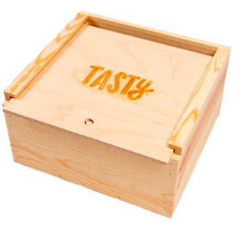 wooden crate gift box