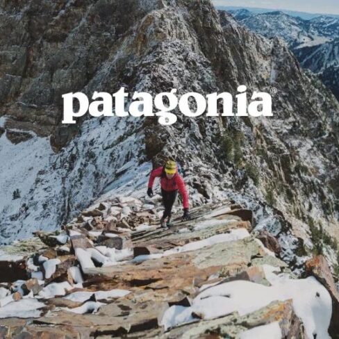 Patagonia Promo of woman climbing mountain