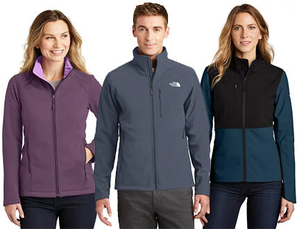 North face apex barrier soft shell jackets