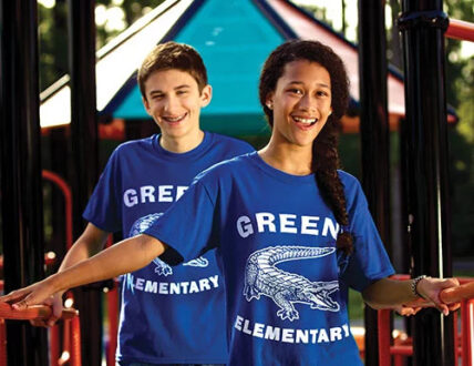 online school spirit wear store for branded t-shirts