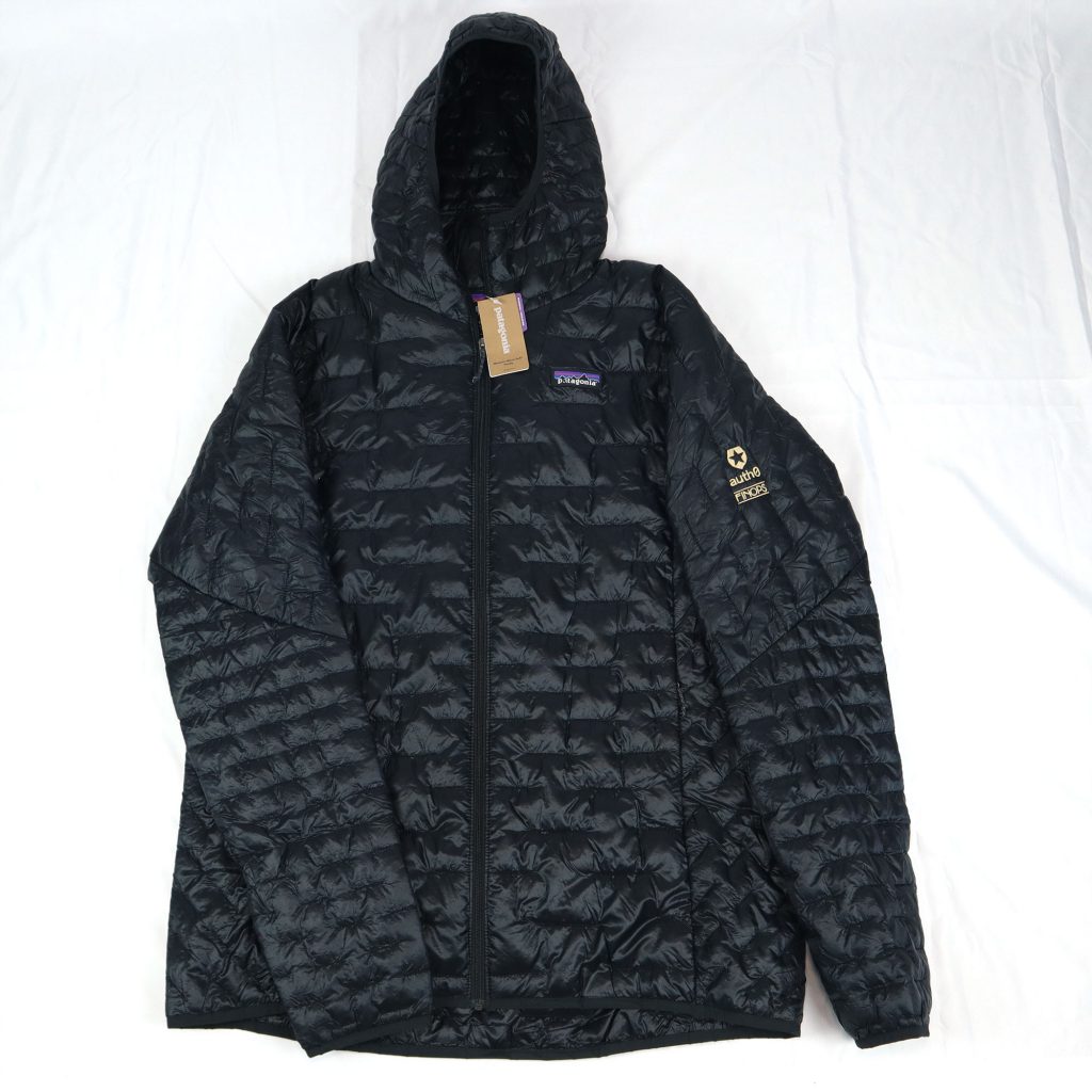 patagonia micropuff jacket with embroidery
