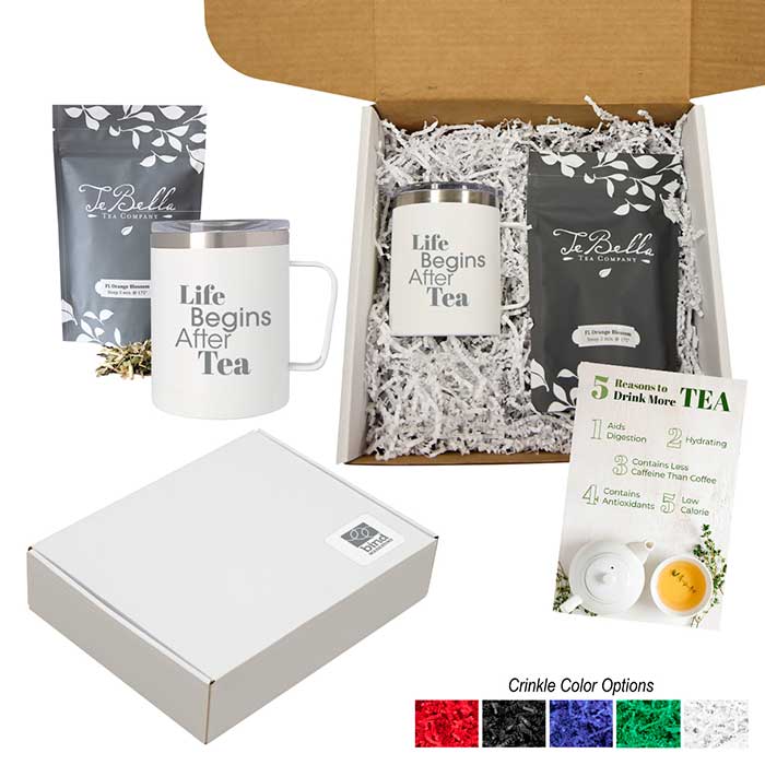 gift mailer with crinkle and label