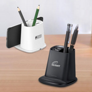 wireless phone charger desktop pen holder organizer