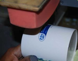 pad printed mug