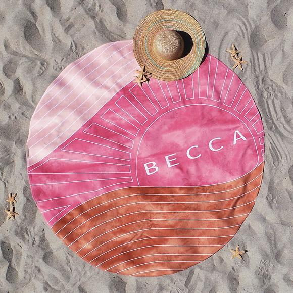 Round beach towel