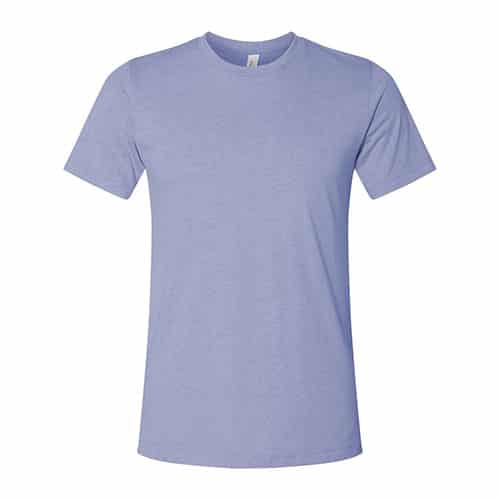 Bella Canvas short sleeve tee in lavender blue