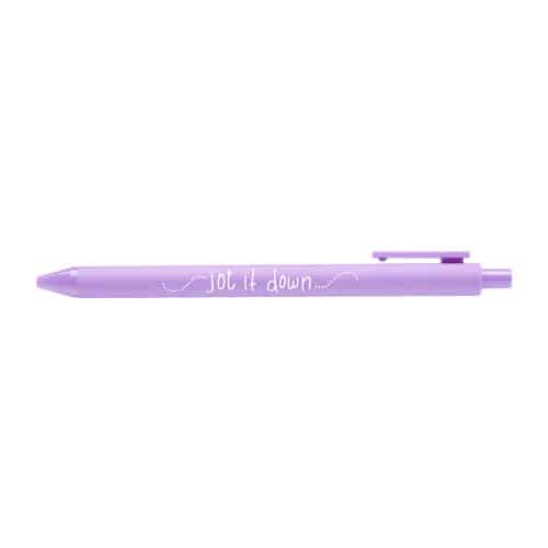 lilac jotter pen