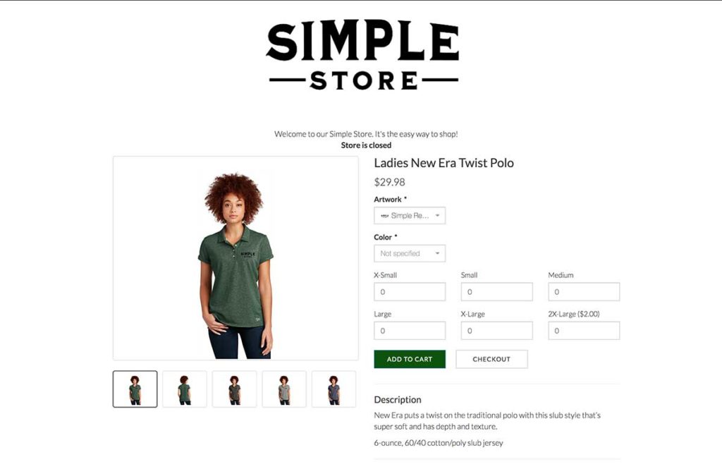 sample popup store