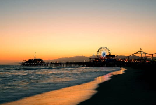 Santa Monica beach Los Angeles