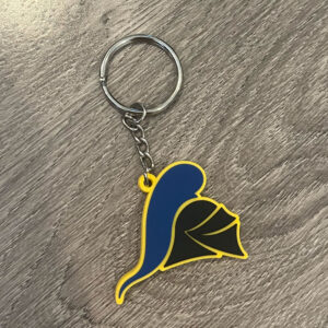 silicone custom shape keychain