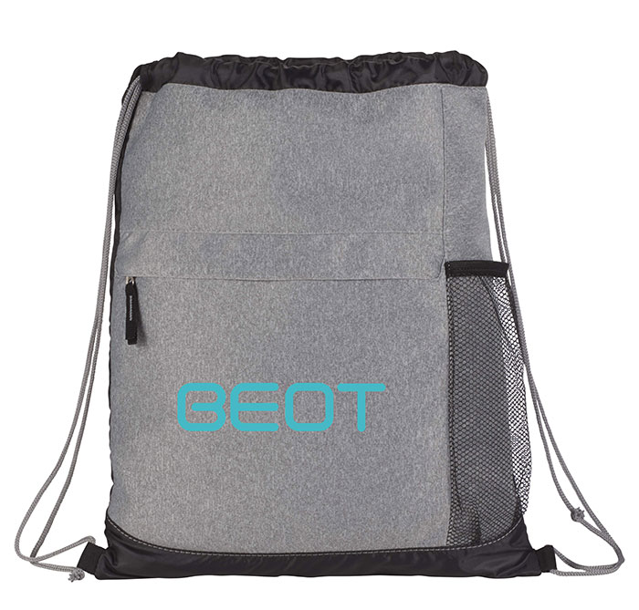 heather drawstring backpack